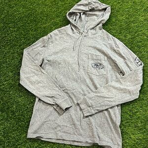 Mens Vineyard Vines Lightweight Hooded Pullover - Footbsll